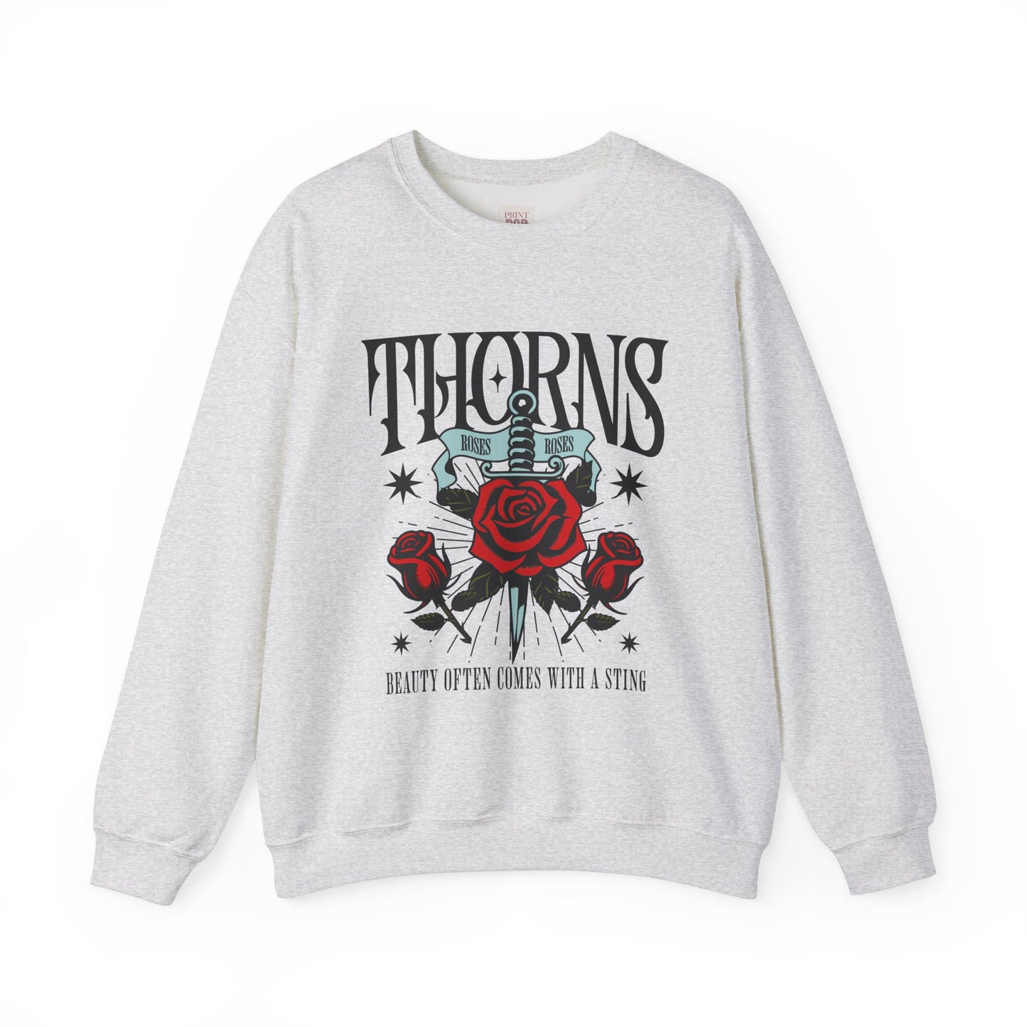 Thorns Graphic Crewneck Sweatshirt - Unisex Heavy Blend, Stylish & Comfortable