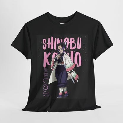 Demon Slayer Kocho Shinobu Unisex Heavy Cotton Tee - Vibrant and Stylish Design for Otaku Heads