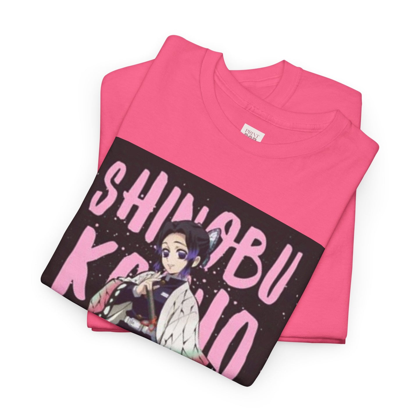 Demon Slayer Kocho Shinobu Unisex Heavy Cotton Tee - Vibrant and Stylish Design for Otaku Heads