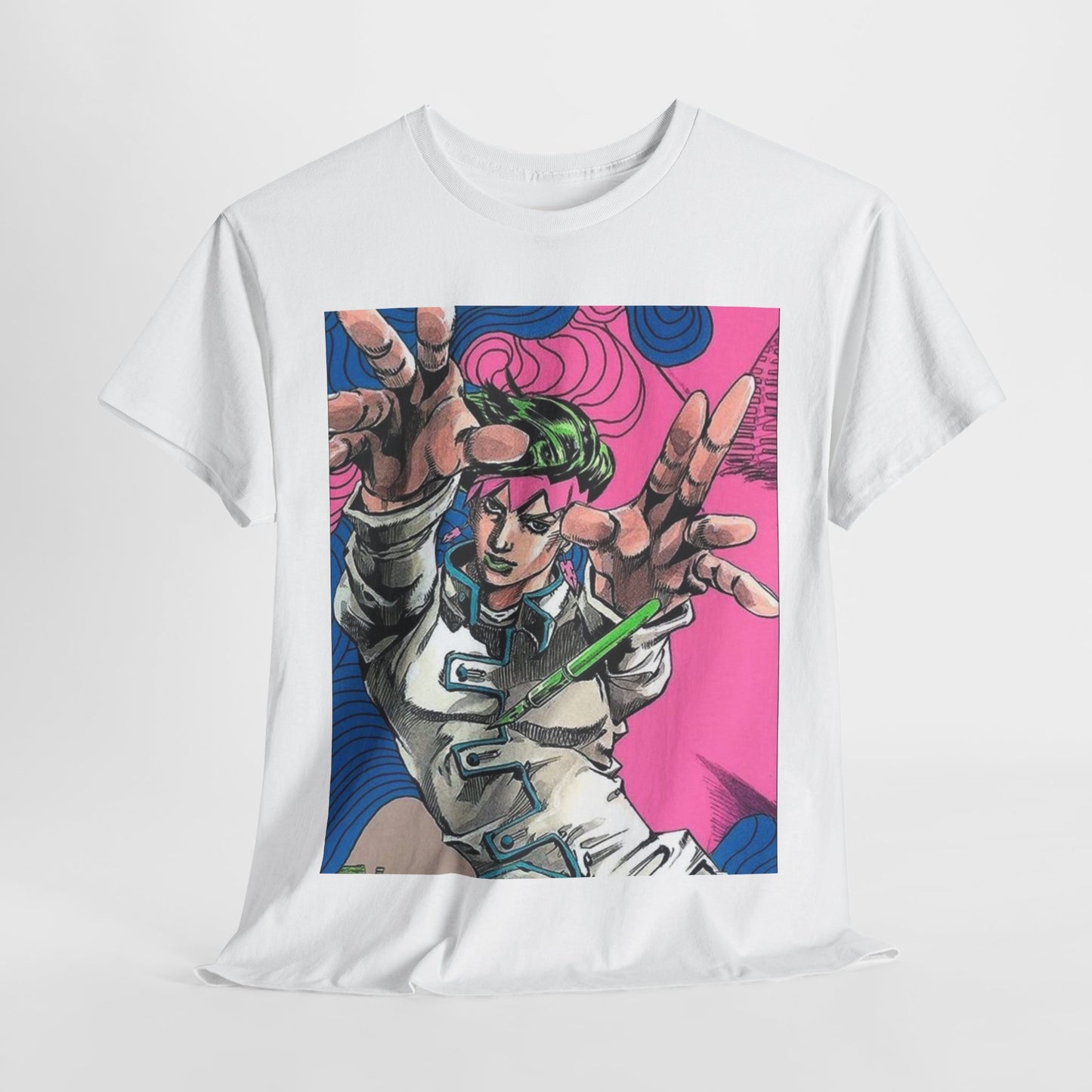 Jojo's Bizarre Adventure Rohan Kishibe Unisex Heavy Cotton Tee - Vibrant and Stylish Design for Otaku Heads