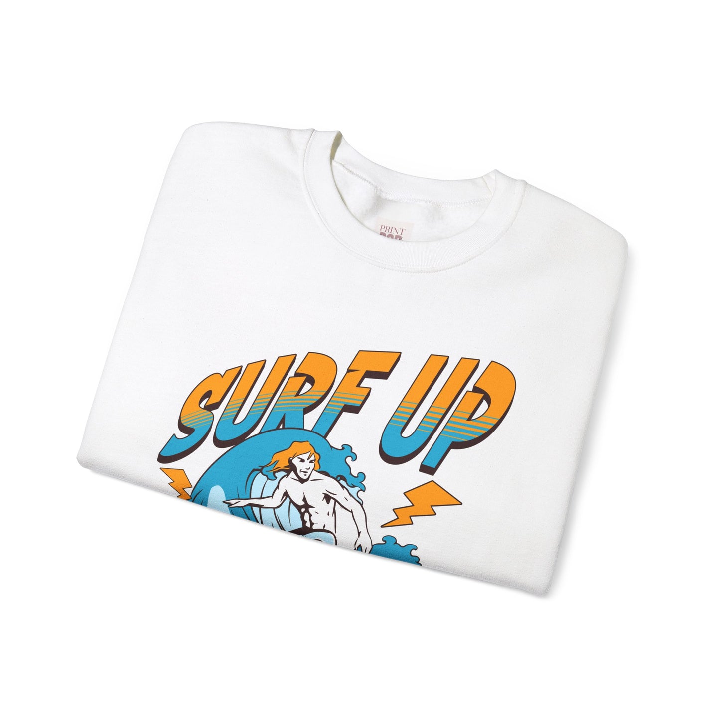 Surf Up Crewneck Sweatshirt - Unisex Heavy Blend for Chill Vibes