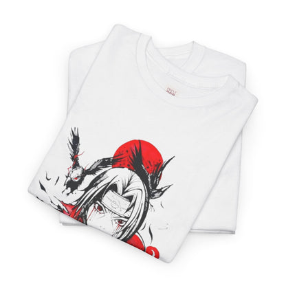 Naruto Shippuden Uchiha Itachi Unisex Heavy Cotton Tee - Vibrant and Stylish Design for Otaku Heads