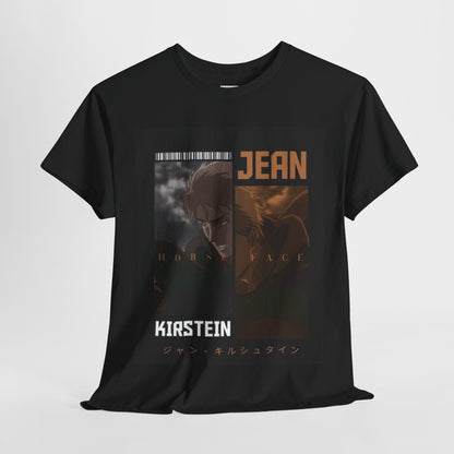 Attack On Titan Jean Kirstein Unisex Heavy Cotton Tee - Vibrant and Stylish Design for Otaku Heads