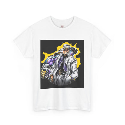 Jojo's Bizarre Adventure Jotaro Kujo Unisex Heavy Cotton Tee - Vibrant and Stylish Design for Otaku Heads