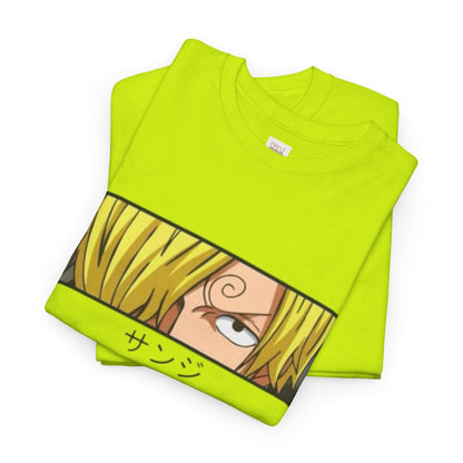 One Piece Sanji Unisex Heavy Cotton Tee - Vibrant and Stylish Design for Otaku Heads