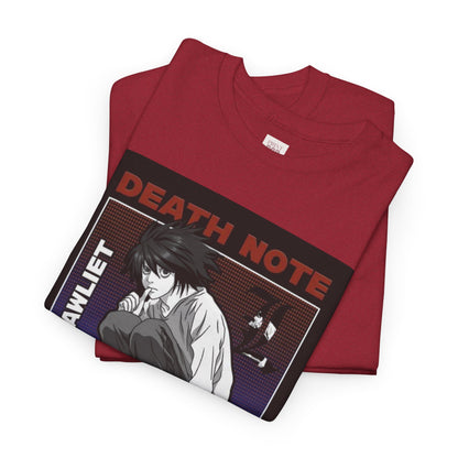 Death Note L Lawliet Unisex Heavy Cotton Tee - Vibrant and Stylish Design for Otaku Heads