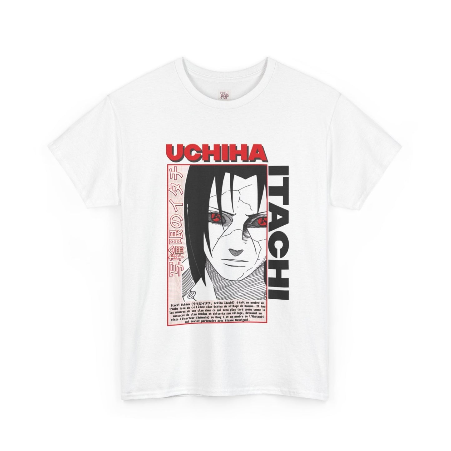 Naruto Shippuden Uchiha Itachi Unisex Heavy Cotton Tee - Vibrant and Stylish Design for Otaku Heads