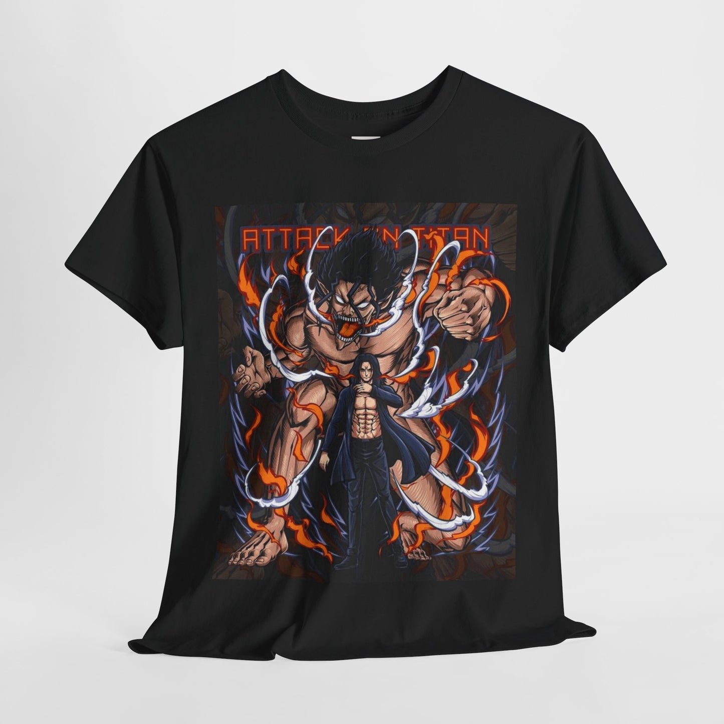 Attack On Titan Unisex Heavy Cotton Tee - Vibrant and Stylish Design for Otaku Heads