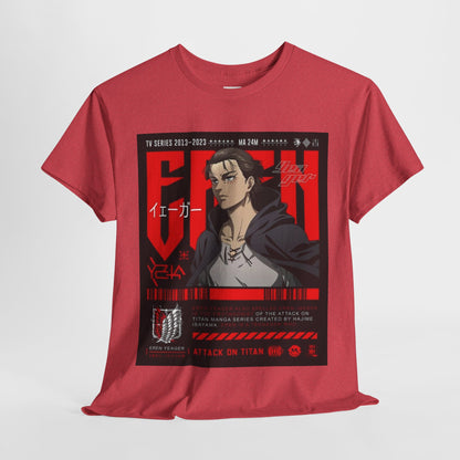 Attack On Titan Unisex Heavy Cotton Tee - Vibrant and Stylish Design for Otaku Heads