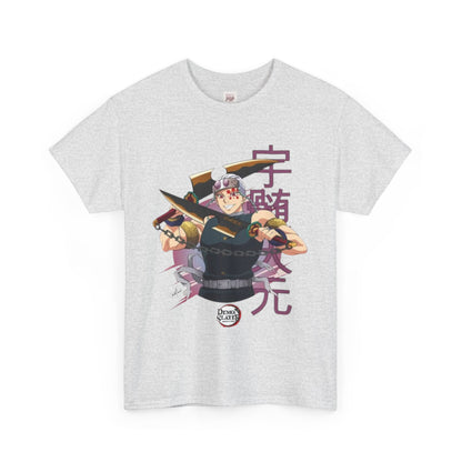 Demon Slayer Tengen Uzui Unisex Heavy Cotton Tee - Vibrant and Stylish Design for Otaku Heads