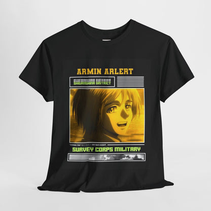 Attack On Titan Armin Arlert Unisex Heavy Cotton Tee - Vibrant and Stylish Design for Otaku Heads