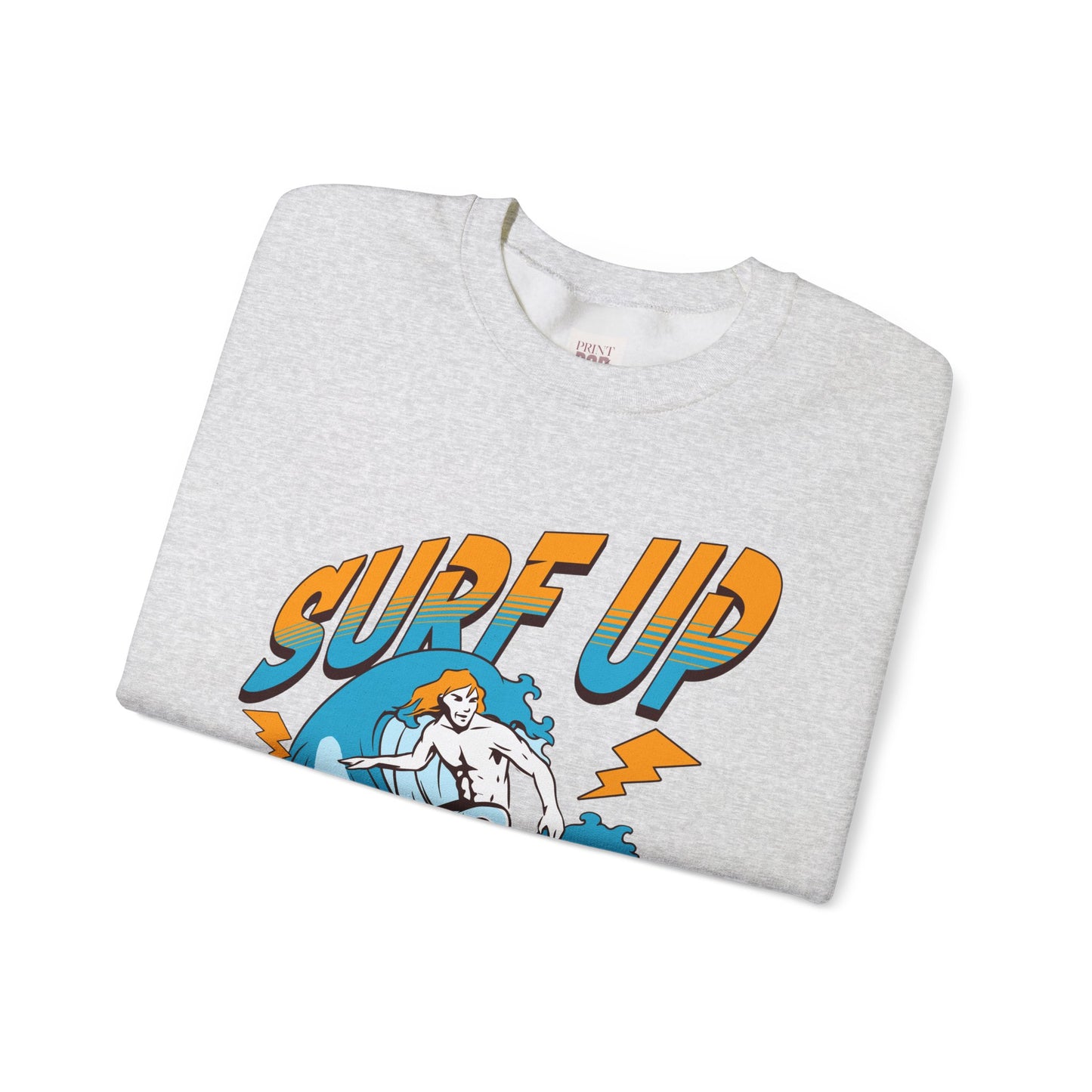 Surf Up Crewneck Sweatshirt - Unisex Heavy Blend for Chill Vibes