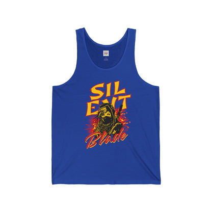 Silent Blade Unisex Jersey Tank - Stylish and Bold Summer Wear