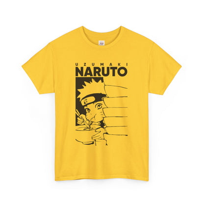 Naruto Shippuden Uzumaki Naruto Unisex Heavy Cotton Tee - Vibrant and Stylish Design for Otaku Heads