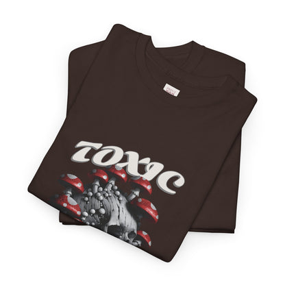 Toxic Skull Unisex Heavy Cotton Tee - Edgy Graphic T-Shirt for Alternative Style