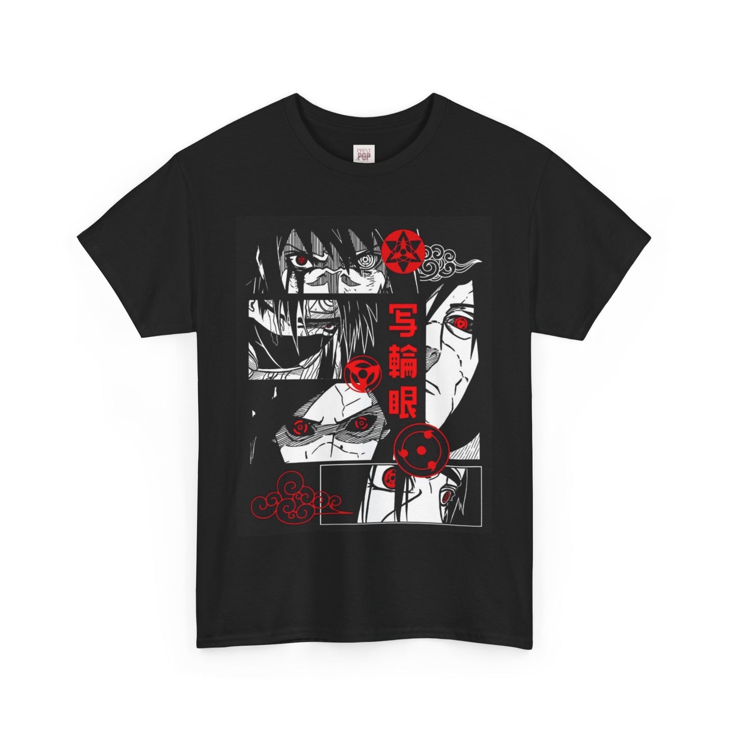 Naruto Shippuden Uchiha Madara Unisex Heavy Cotton Tee - Vibrant and Stylish Design for Otaku Heads