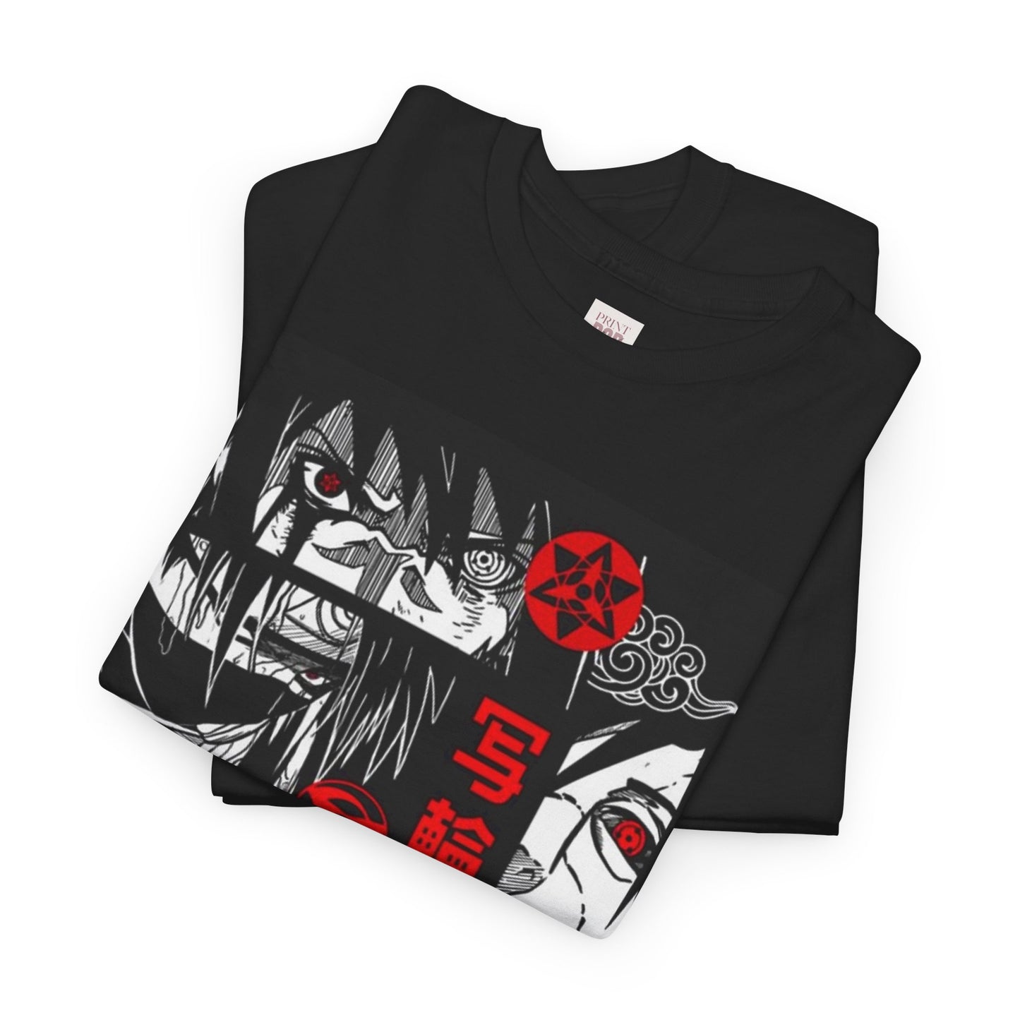 Naruto Shippuden Uchiha Madara Unisex Heavy Cotton Tee - Vibrant and Stylish Design for Otaku Heads