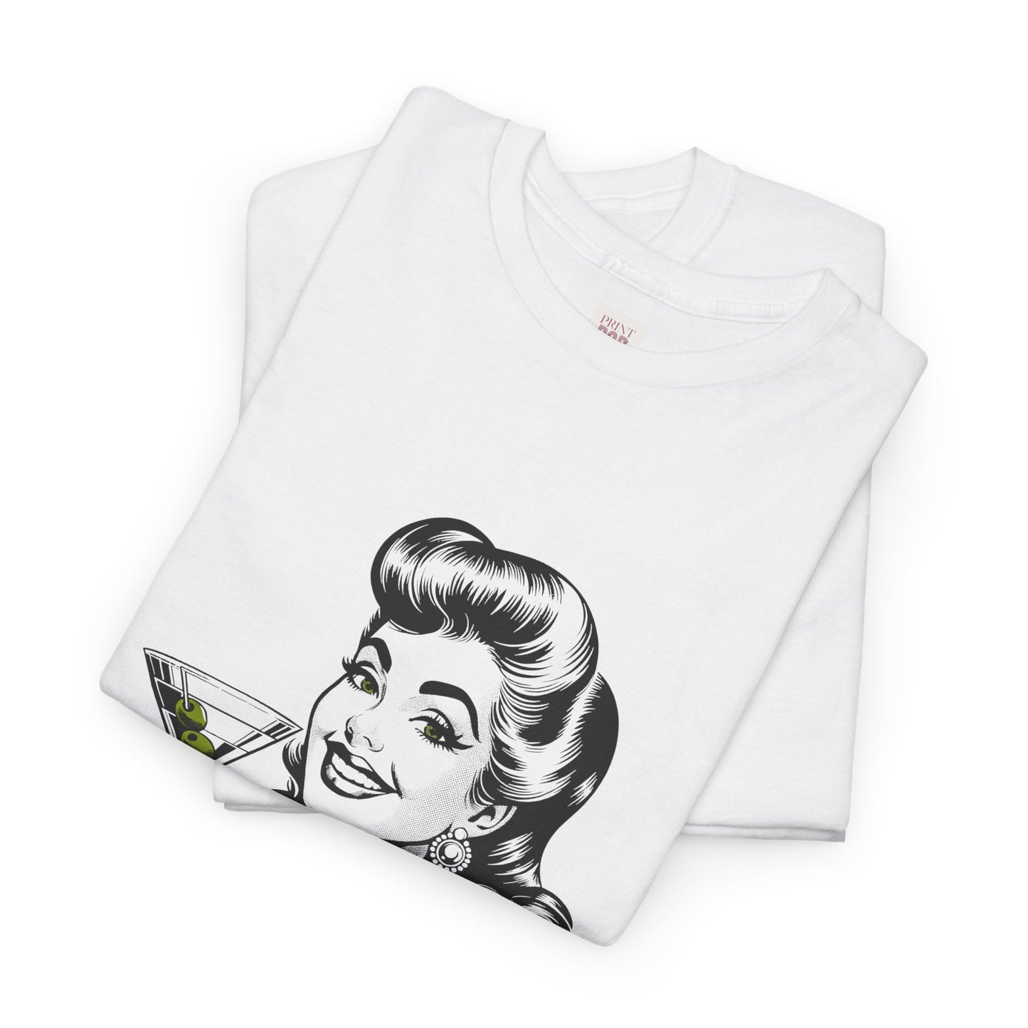 Martinis & Mischief Unisex Heavy Cotton Tee - Fun Retro Graphic T-Shirt