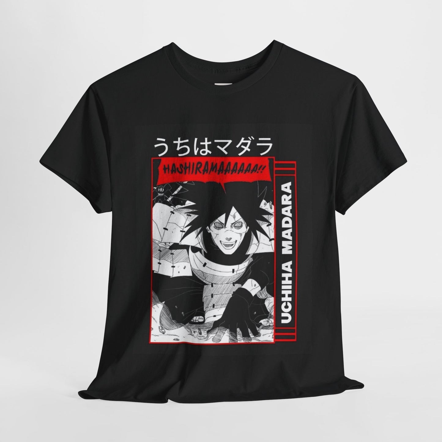 Naruto Shippuden Uchiha Madara Unisex Heavy Cotton Tee - Vibrant and Stylish Design for Otaku Heads