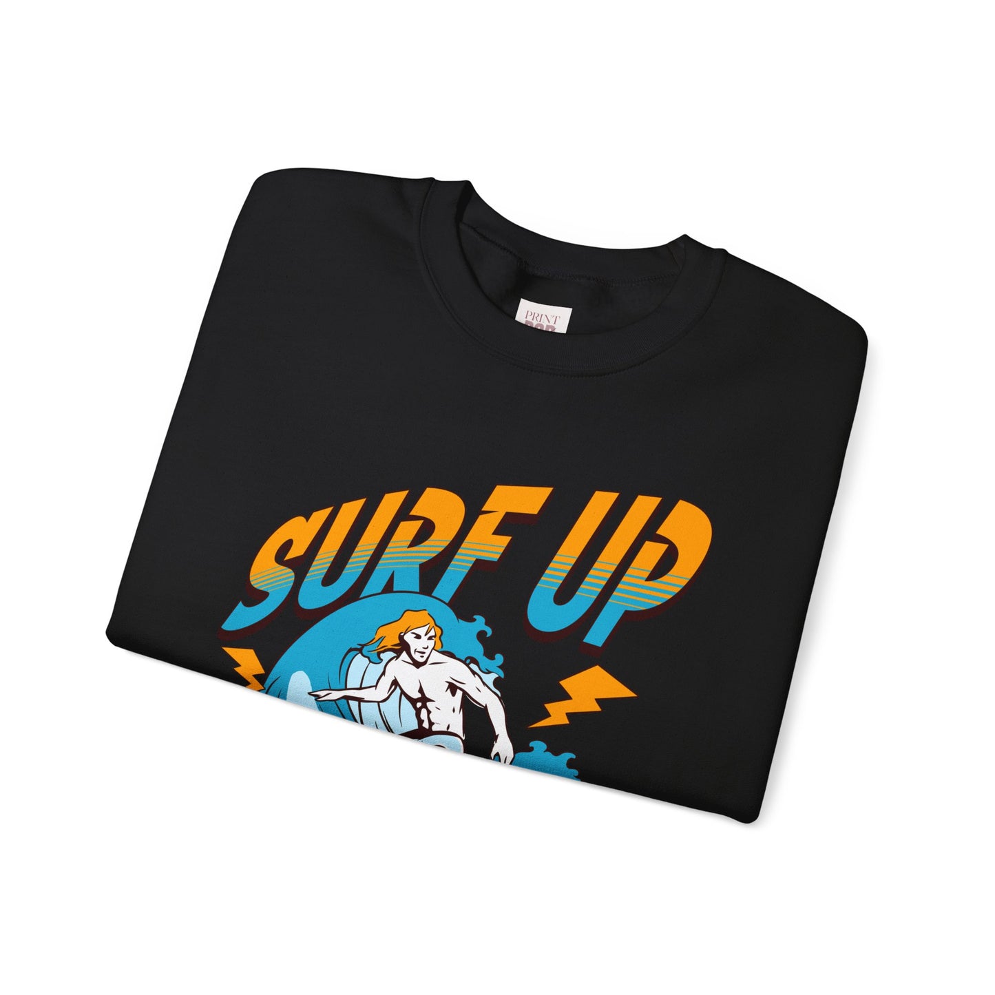 Surf Up Crewneck Sweatshirt - Unisex Heavy Blend for Chill Vibes