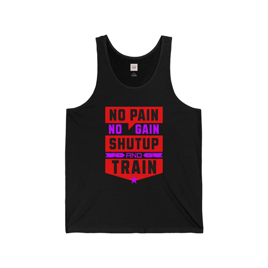 Stylish Unisex Jersey Tank with Gym Quote - Premium and Stylish