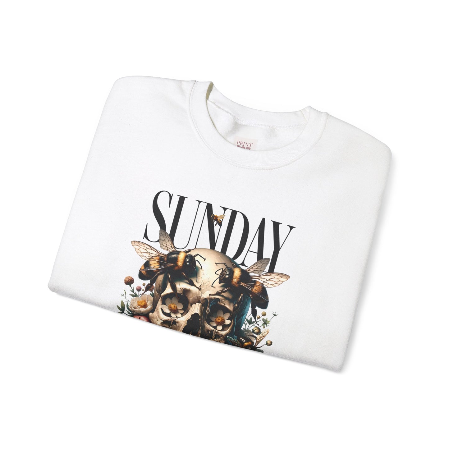 Skull Floral Art Crewneck Unisex Premium Heavy Blend Premium and Stylish Sweatshirt - Sunday Vibes