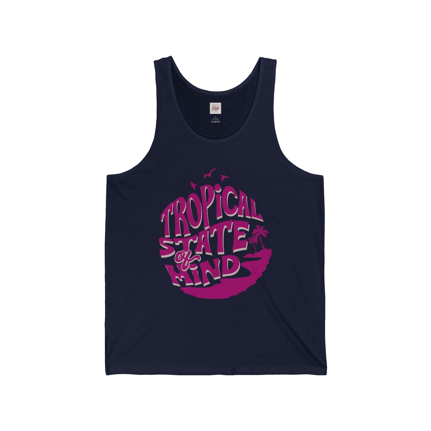 Tropical State of Mind Unisex Tank Top - Perfect for Summer Vibes and Beach Days