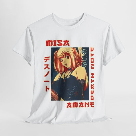 Death Note Misa Amane Unisex Heavy Cotton Tee - Vibrant and Stylish Design for Otaku Heads