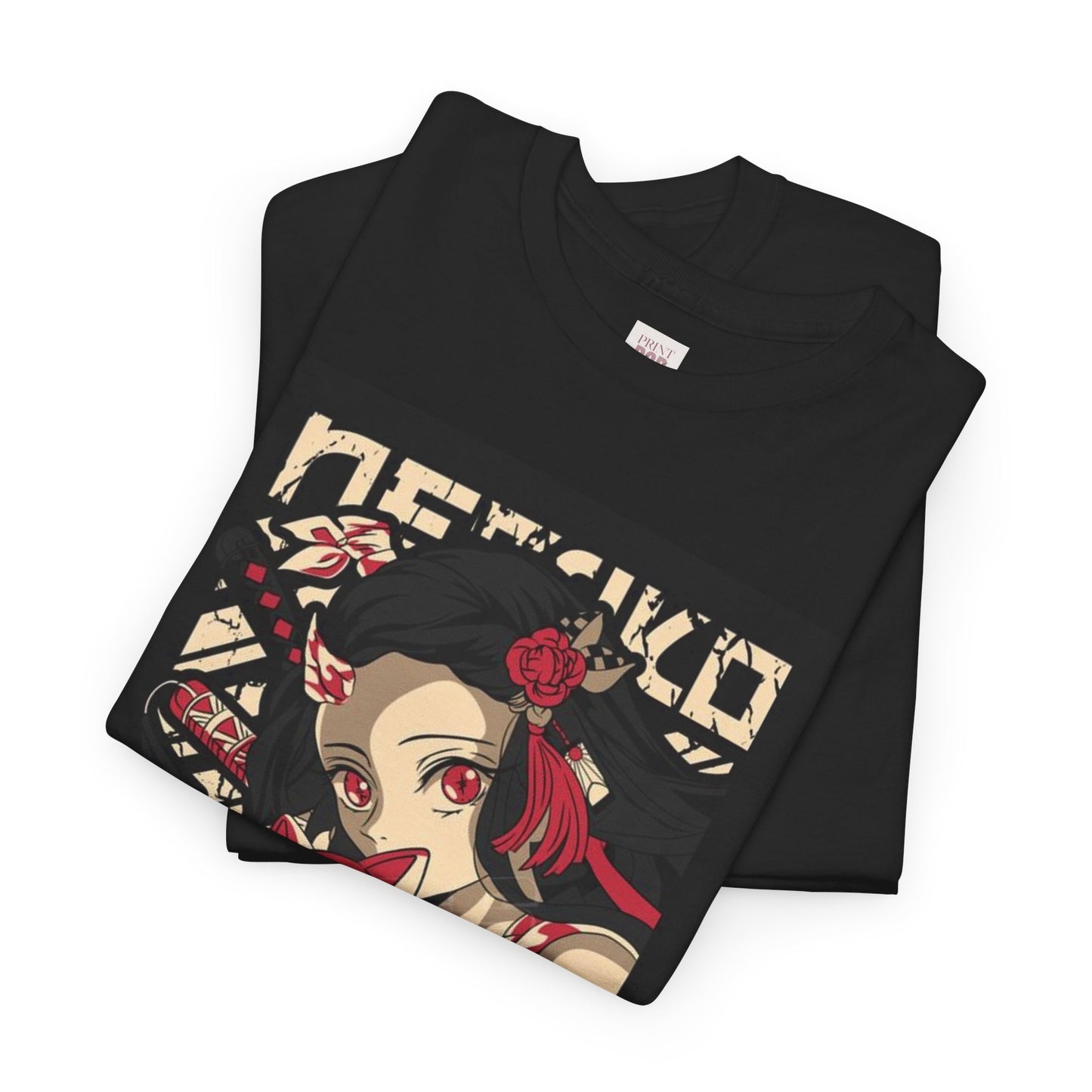 Demon Slayer Nezuko Kamado Unisex Heavy Cotton Tee - Vibrant and Stylish Design for Otaku Heads