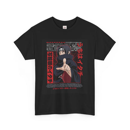 Naruto Shippuden Uchiha Itachi Unisex Heavy Cotton Tee - Vibrant and Stylish Design for Otaku Heads