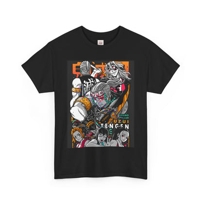 Demon Slayer Tengen Uzui Unisex Heavy Cotton Tee - Vibrant and Stylish Design for Otaku Heads