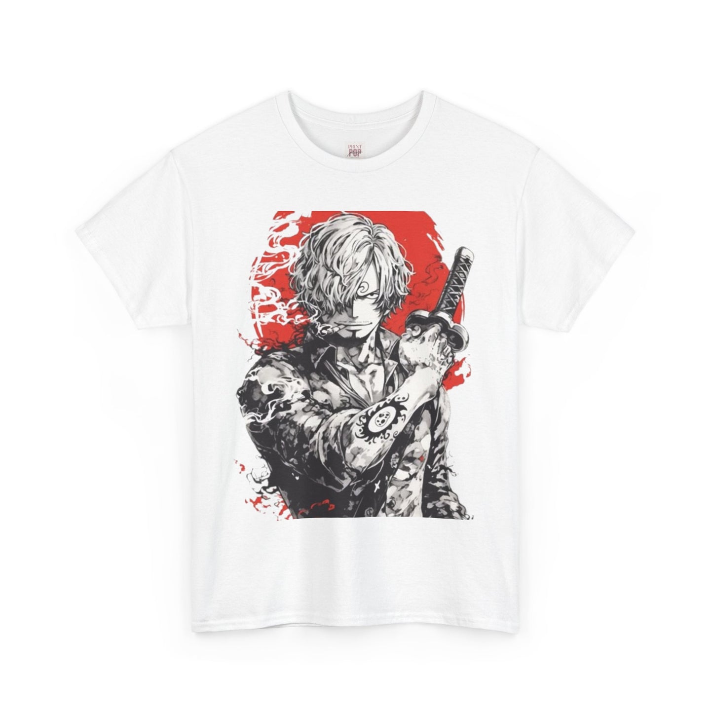 One Piece Shanks Unisex Heavy Cotton Tee - Vibrant and Stylish Design for Otaku Heads