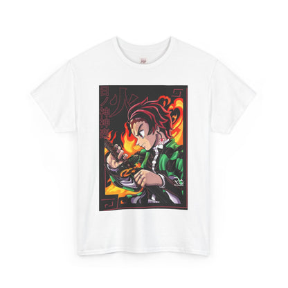 Demon Slayer Kamado Tanjiro Unisex Heavy Cotton Tee - Vibrant and Stylish Design for Otaku Heads