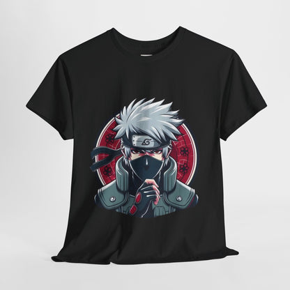 Naruto Shippuden Kakashi Unisex Heavy Cotton Tee - Vibrant and Stylish Design for Otaku Heads