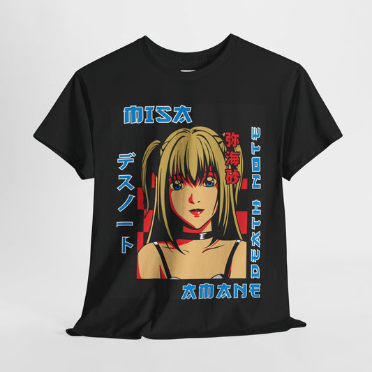 Death Note Misa Amane Unisex Heavy Cotton Tee - Vibrant and Stylish Design for Otaku Heads