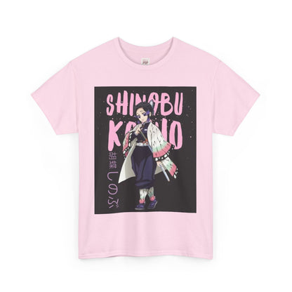 Demon Slayer Kocho Shinobu Unisex Heavy Cotton Tee - Vibrant and Stylish Design for Otaku Heads