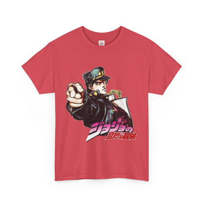 Jojo's Bizarre Adventure Unisex Heavy Cotton Tee - Vibrant and Stylish Design for Otaku Heads