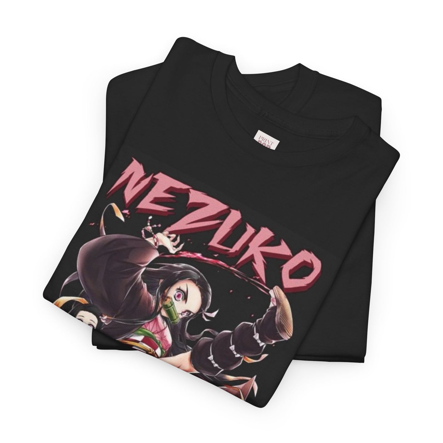 Demon Slayer Nezuko Kamado Unisex Heavy Cotton Tee - Vibrant and Stylish Design for Otaku Heads