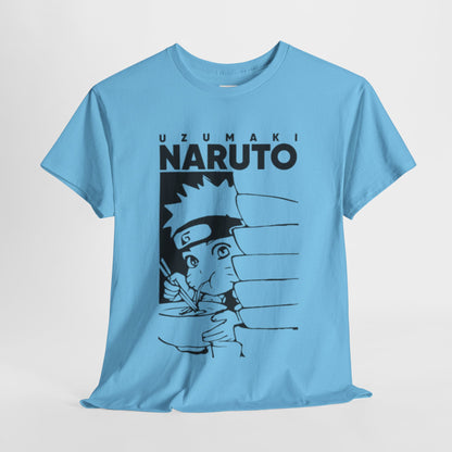 Naruto Shippuden Uzumaki Naruto Unisex Heavy Cotton Tee - Vibrant and Stylish Design for Otaku Heads