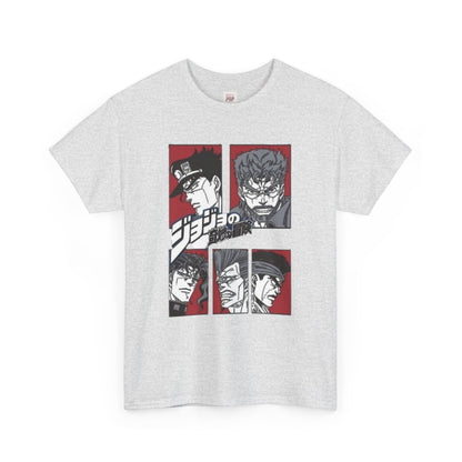 Jojo's Bizarre Adventure Unisex Heavy Cotton Tee - Vibrant and Stylish Design for Otaku Heads