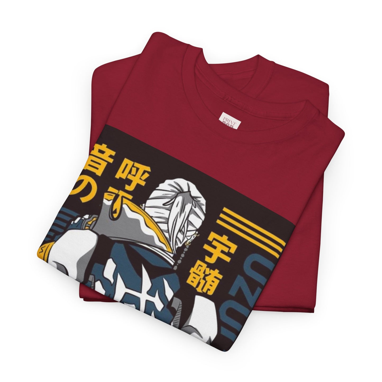 Demon Slayer Tengen Uzui Unisex Heavy Cotton Tee - Vibrant and Stylish Design for Otaku Heads