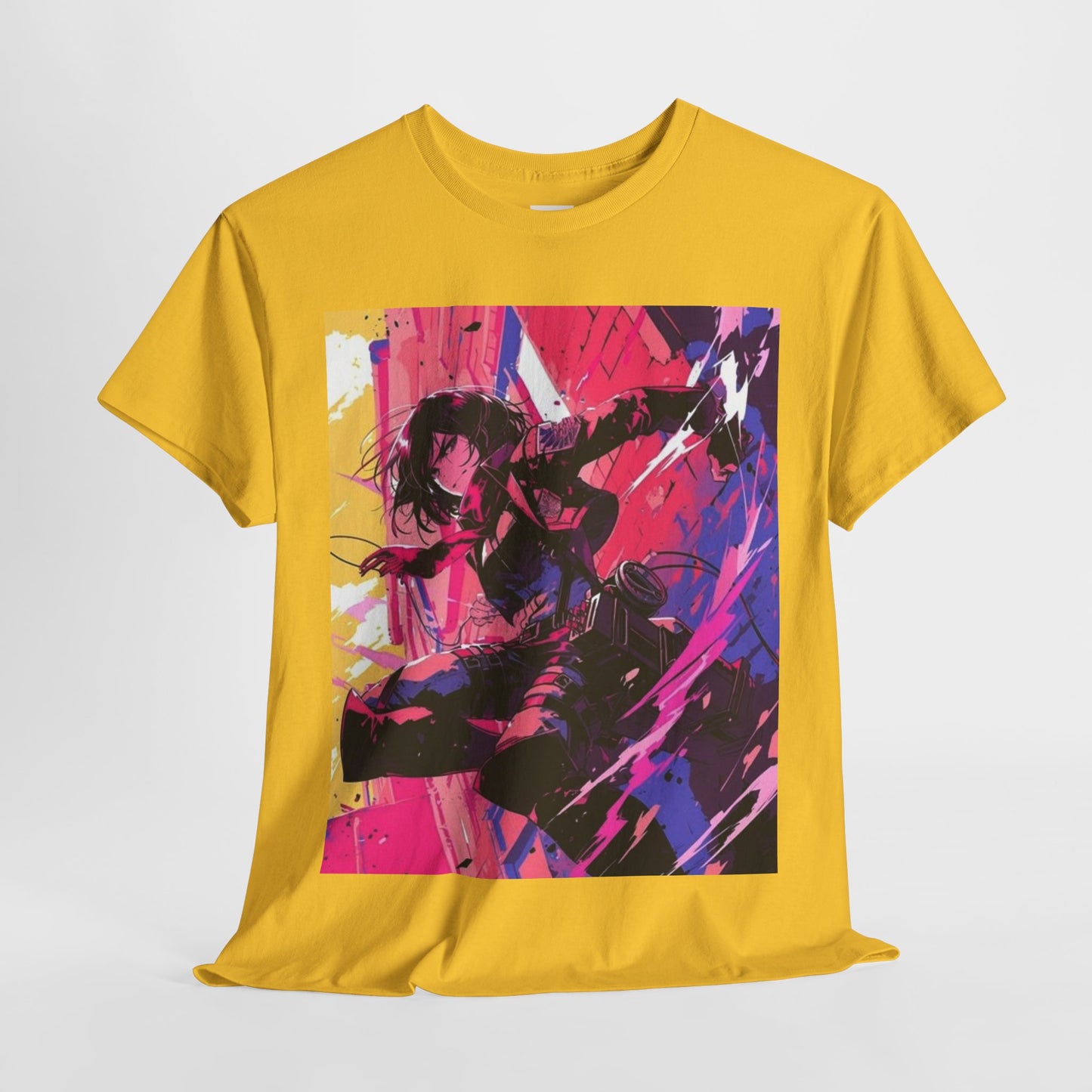 Attack On Titan Mikasa Ackerman Unisex Heavy Cotton Tee - Vibrant and Stylish Design for Otaku Heads