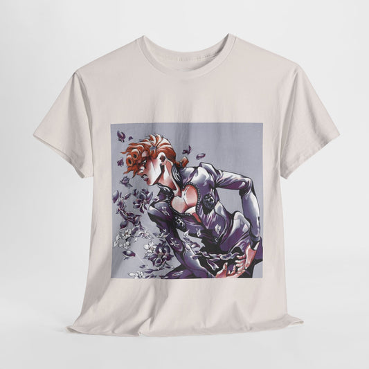 Jojo's Bizarre Adventure Giorno Giovanna Unisex Heavy Cotton Tee - Vibrant and Stylish Design for Otaku Heads