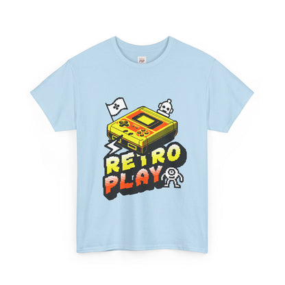 Retro Play Unisex Heavy Cotton Tee - Vintage Gaming Shirt