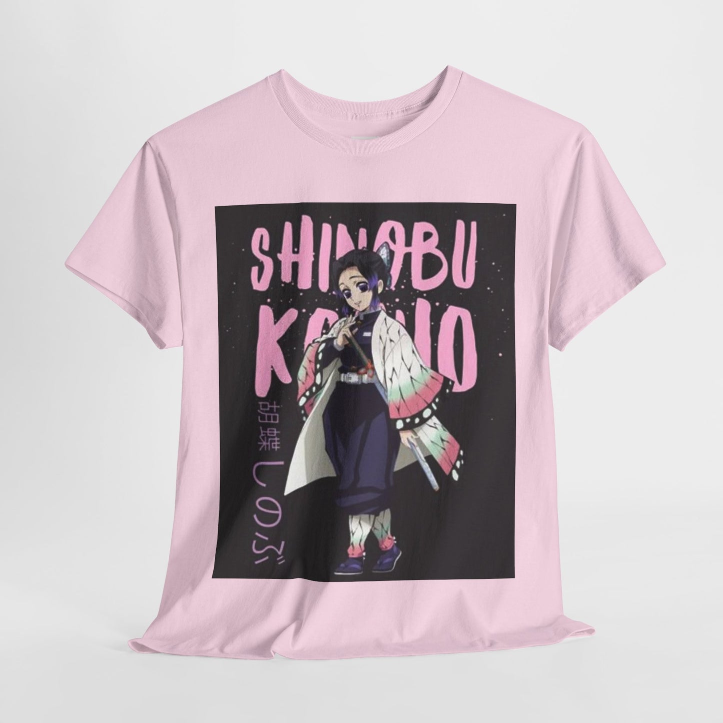 Demon Slayer Kocho Shinobu Unisex Heavy Cotton Tee - Vibrant and Stylish Design for Otaku Heads