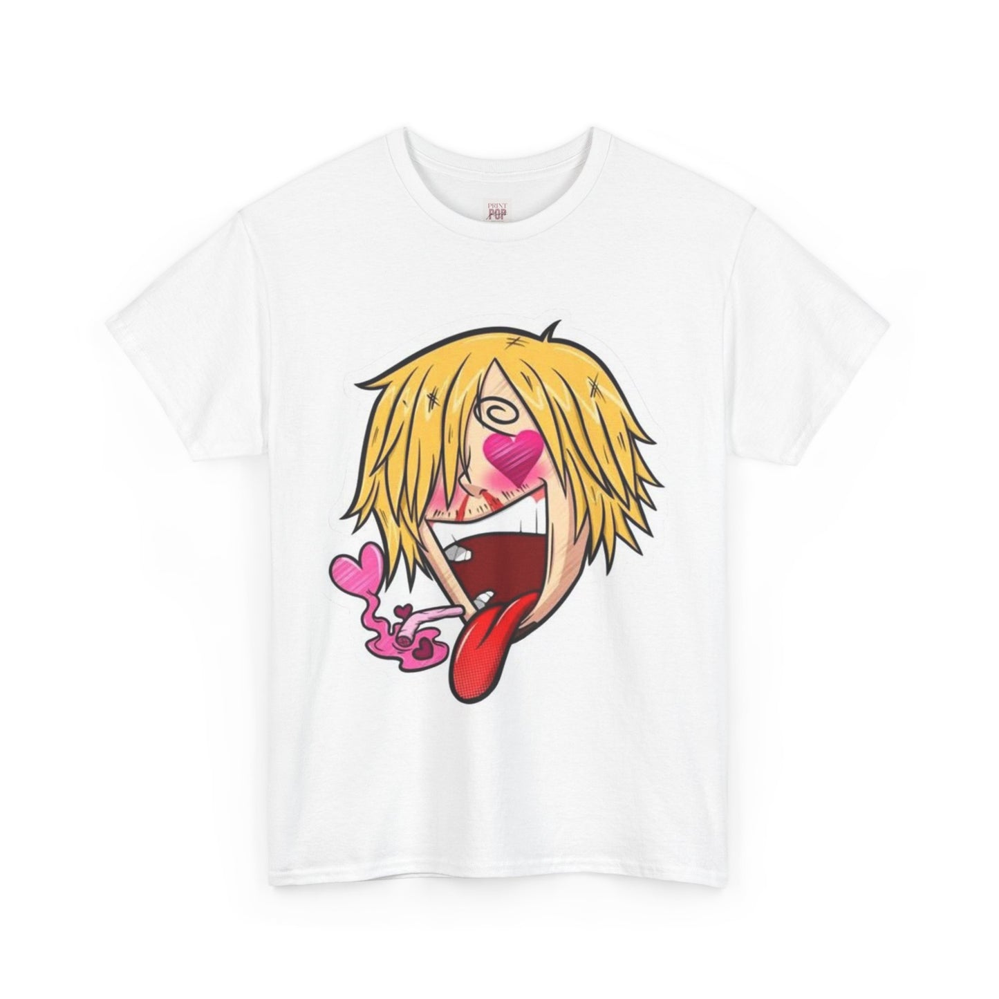 One Piece Sanji Unisex Heavy Cotton Tee - Vibrant and Stylish Design for Otaku Heads