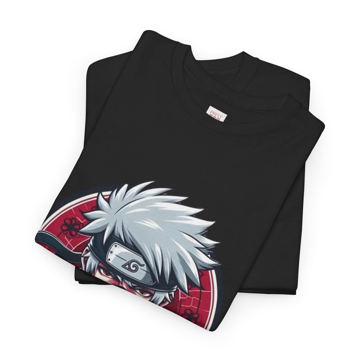 Naruto Shippuden Kakashi Unisex Heavy Cotton Tee - Vibrant and Stylish Design for Otaku Heads