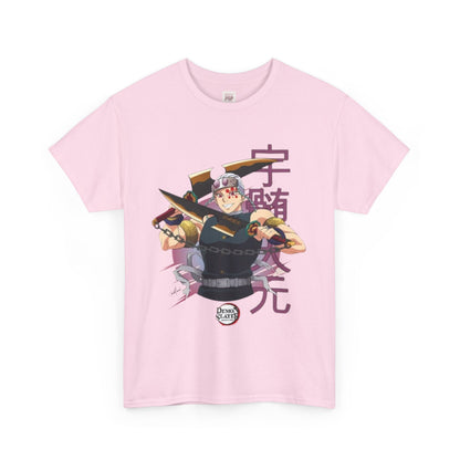 Demon Slayer Tengen Uzui Unisex Heavy Cotton Tee - Vibrant and Stylish Design for Otaku Heads