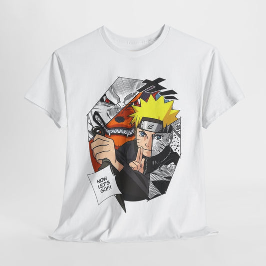 Naruto Shippuden Uzumaki Naruto Unisex Heavy Cotton Tee - Vibrant and Stylish Design for Otaku Heads