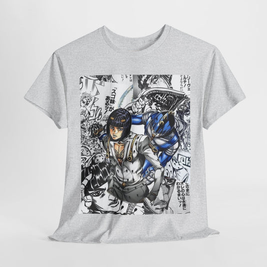 Jojo's Bizarre Adventure Bruno Bucciarati  Unisex Heavy Cotton Tee - Vibrant and Stylish Design for Otaku Heads